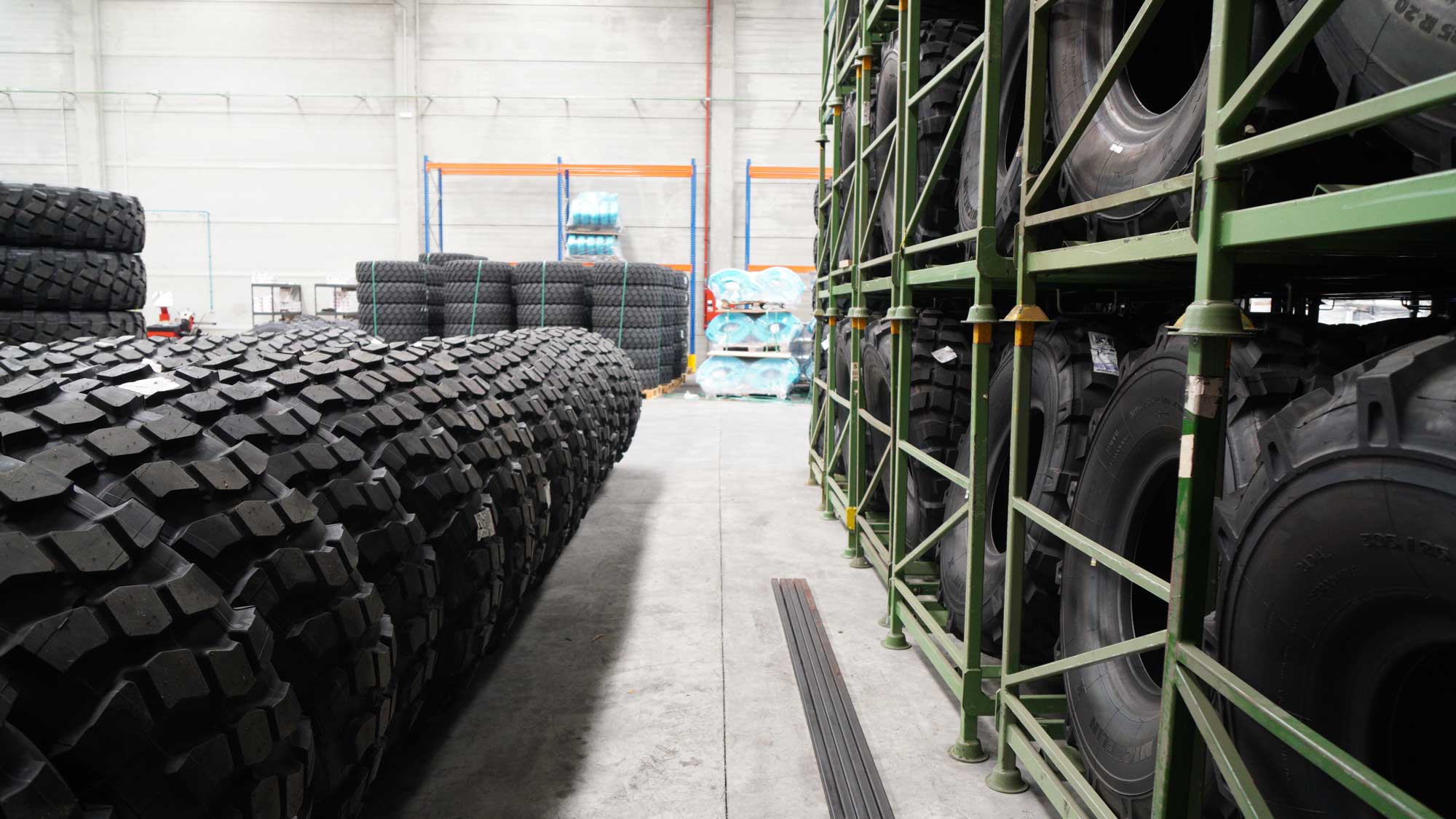 Defense vehicle equipped with Atlantic DC heavy duty wheels built for combat and remote travel.